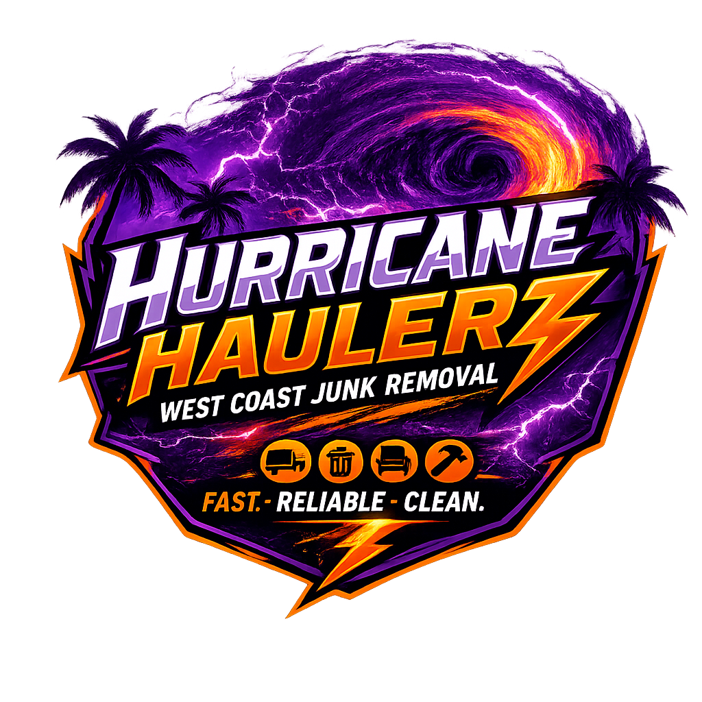 Hurricane Haulerz — West Coast Junk Removal logo