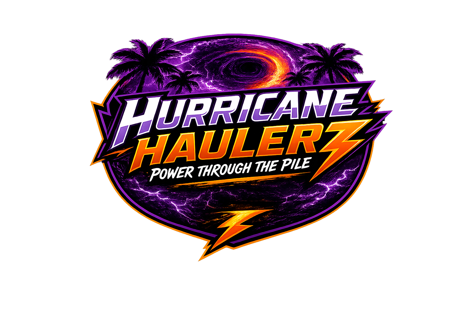 Hurricane Haulerz — West Coast Junk Removal logo